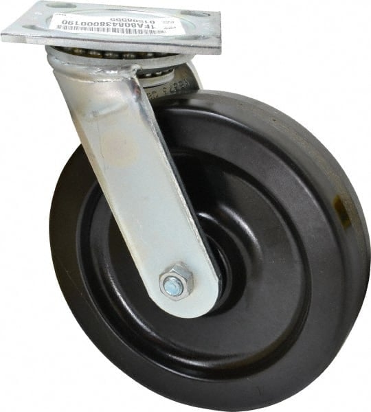 Swivel Top Plate Caster: Phenolic, 8