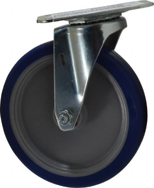 Swivel Top Plate Caster: Polyurethane, 5