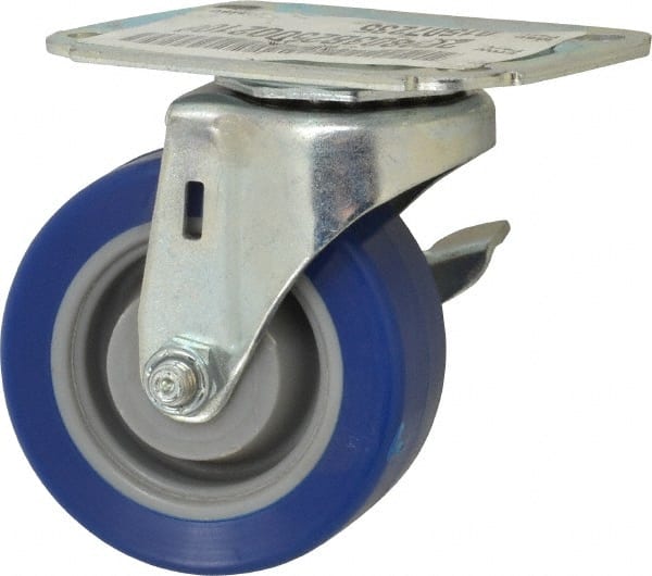 Swivel Top Plate Caster: Polyurethane, 3