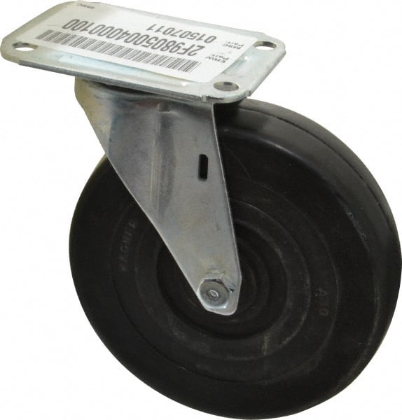 Swivel Top Plate Caster: Soft Rubber, 5