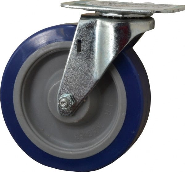 Swivel Top Plate Caster: Polyurethane, 5