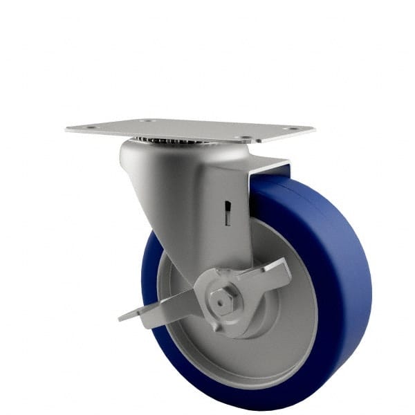 Swivel Top Plate Caster: Polyurethane, 5