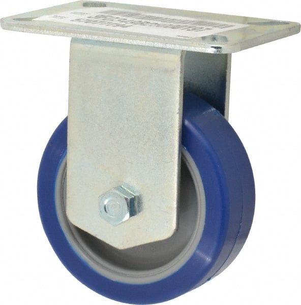 Rigid Top Plate Caster: Polyurethane, 3-1/2