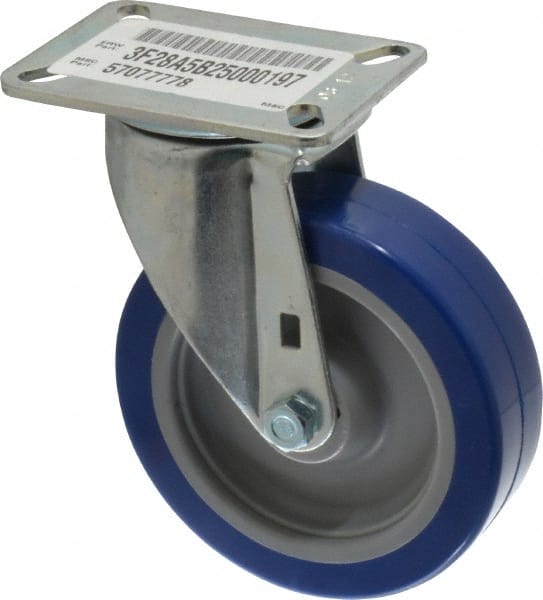 Swivel Top Plate Caster: Polyurethane, 5