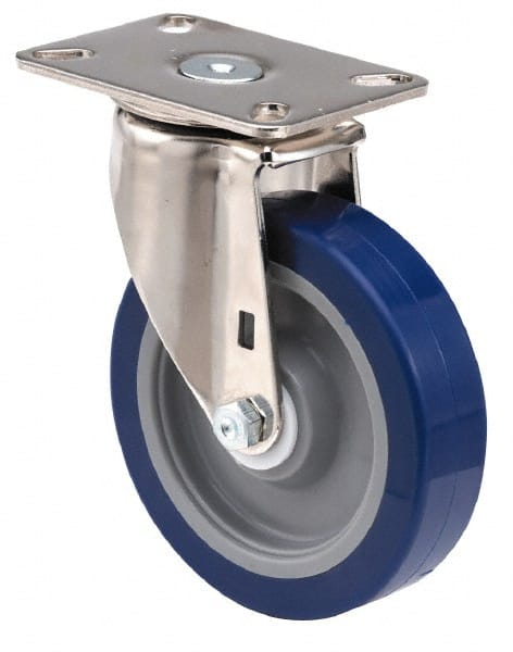 Swivel Top Plate Caster: Polyolefin, 5