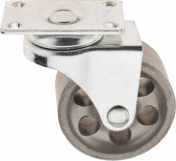 Swivel Top Plate Caster: Cast Iron, 2