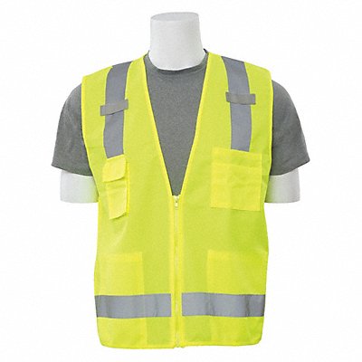 Safety Vest Tricot Surveyor HiViz Lime M MPN:61223