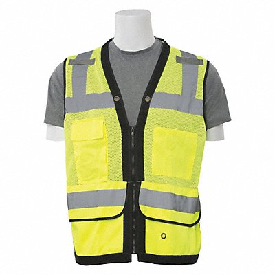 Safety Vest Mesh Surveyor Hi-Viz Lime M MPN:61231