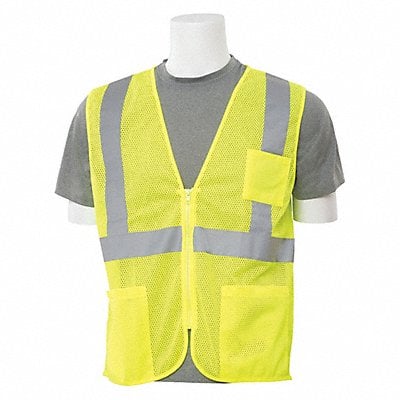 Safety Vest Economy Hi-Viz Lime XS MPN:61645