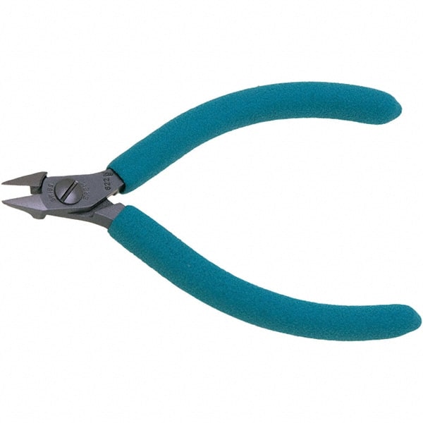 Cutting Pliers, Cutting Capacity: 0.6 mm, 0.8 mm , Overall Length: 4.331in, 110mm , Cutting Style: Flush , Tether Style: Not Tether Capable  MPN:622NB