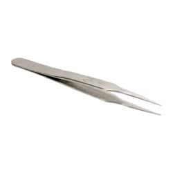 Precision Tweezer: 2-SA, Medium Taper Precision Point Tip, 4-1/2