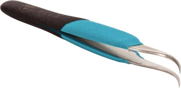 Ergonomic Tweezer: 7-SA, Curved Tip, 5-1/2