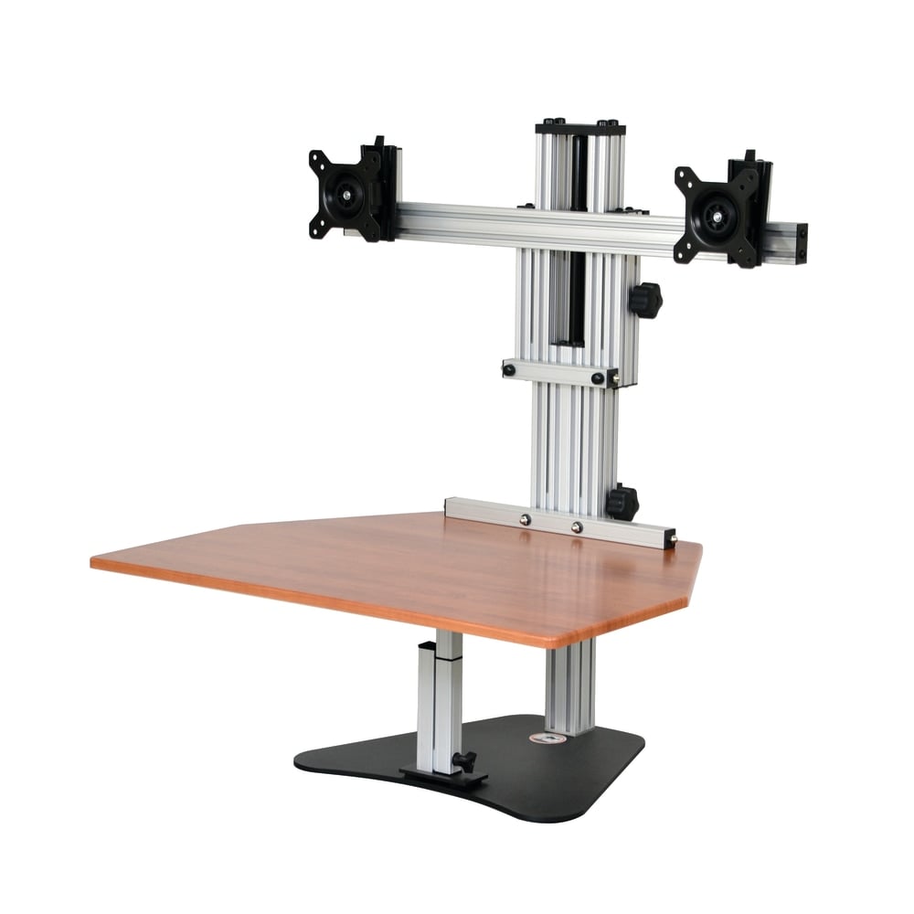 Ergo Desktop Kangaroo Elite 28inW Adjustable Height Desk Converter, Cherry MPN:ED-KE-CHE-5B