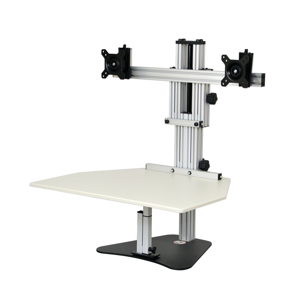 Ergo Desktop Kangaroo Elite 28inW Adjustable Height Desk Converter, Putty MPN:ED-KE-PUT-5B