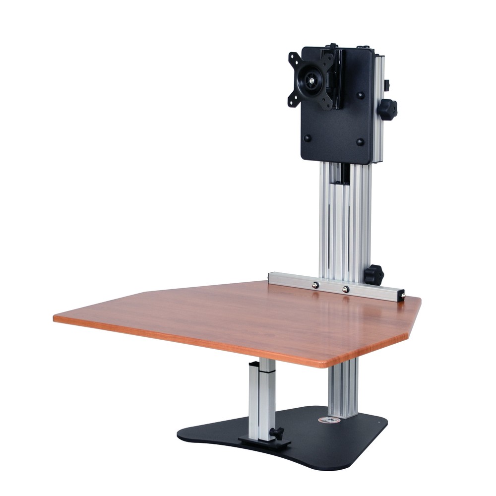 Ergo Desktop Kangaroo Pro 28inW Adjustable Height Desk Converter, Cherry MPN:ED-KP-CHE-5B