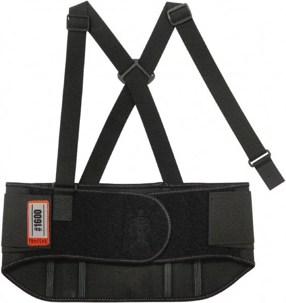 Back Support: Belt with Adjustable Shoulder Straps, Medium, 30 to 34