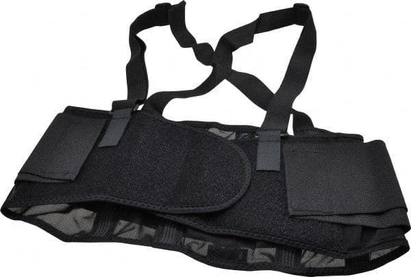 Back Support: Belt with Adjustable Shoulder Straps, Medium, 30 to 34