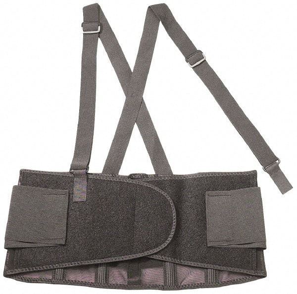 Back Support: Belt with Adjustable Shoulder Straps, Large, 34 to 38