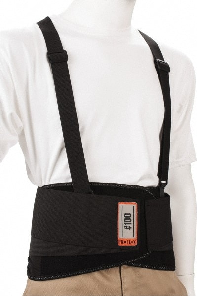 Back Support: Belt with Adjustable Shoulder Straps, 3X-Large, 46 to 52