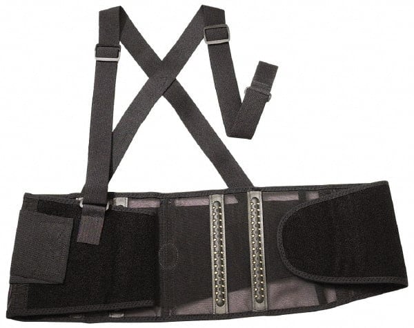 Back Support: Belt with Adjustable Shoulder Straps, Medium, 30 to 34