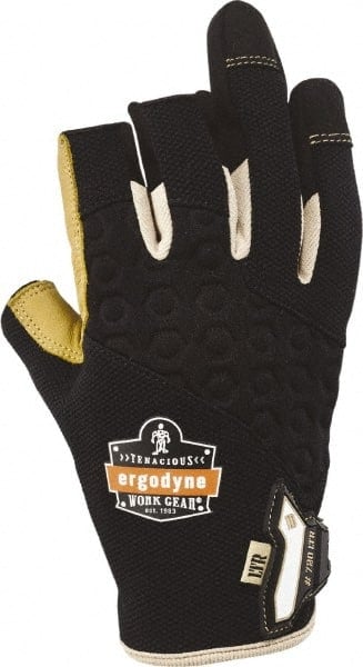 General Purpose Work Gloves: Medium, Leather MPN:17153