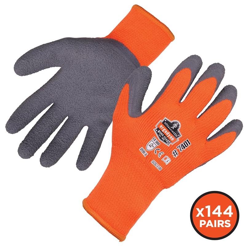 General Purpose Work Gloves: Large, Latex Coated, Acrylic Fleece MPN:17894
