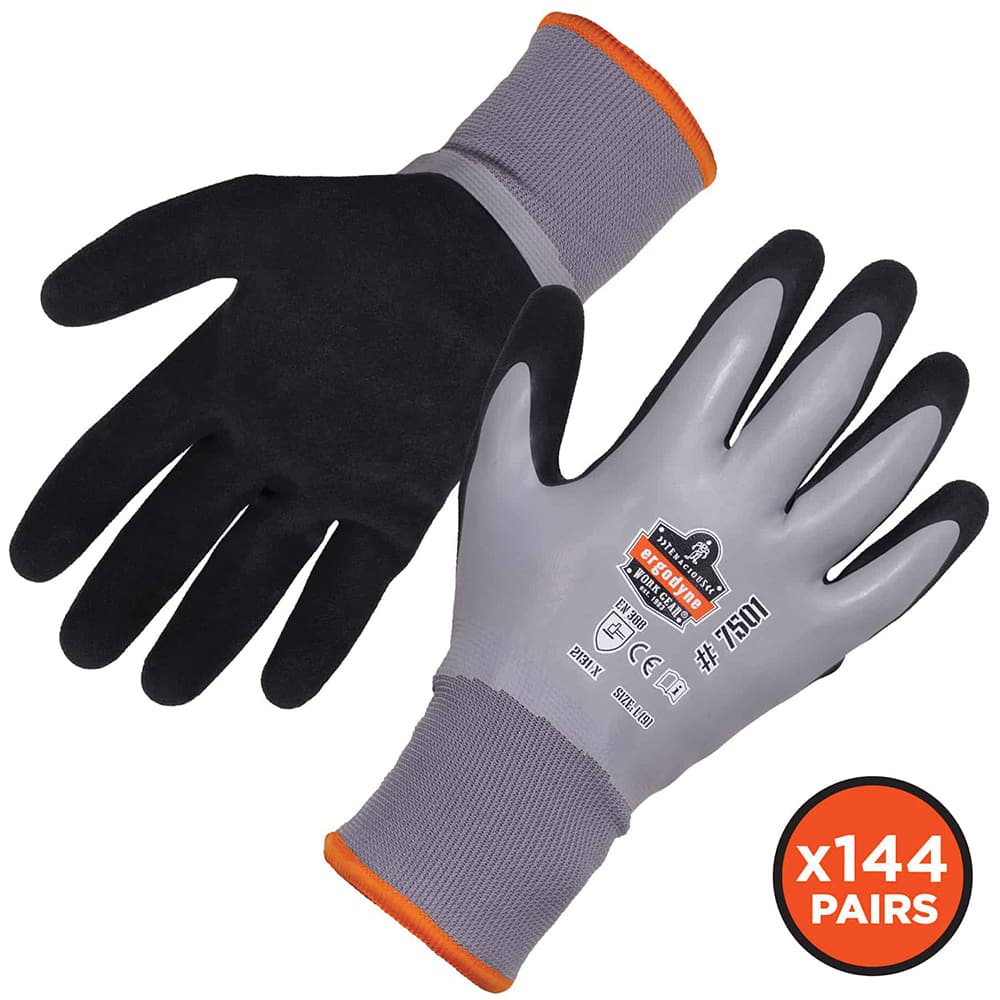 General Purpose Work Gloves: 2X-Large, Latex Coated, Polyester & Acrylic Fleece MPN:17936