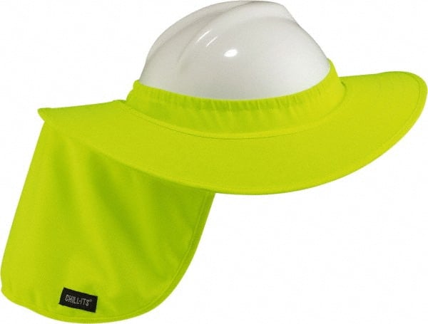 Hard Hat Shade: Polyester, Lime, Use with Hard Hat MPN:12640