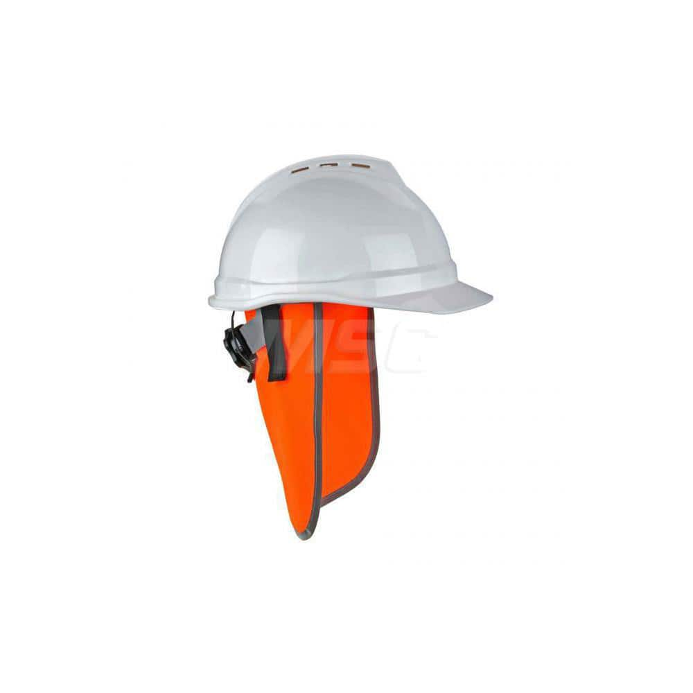 Hard Hat Shade: Polyester, Orange, Use with Hard Hat MPN:29061