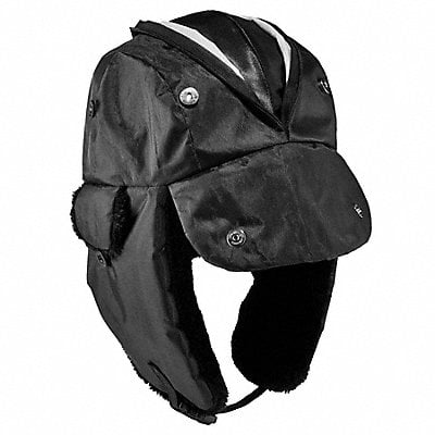 Black Zippered Trapper Hat S/M MPN:6802Z