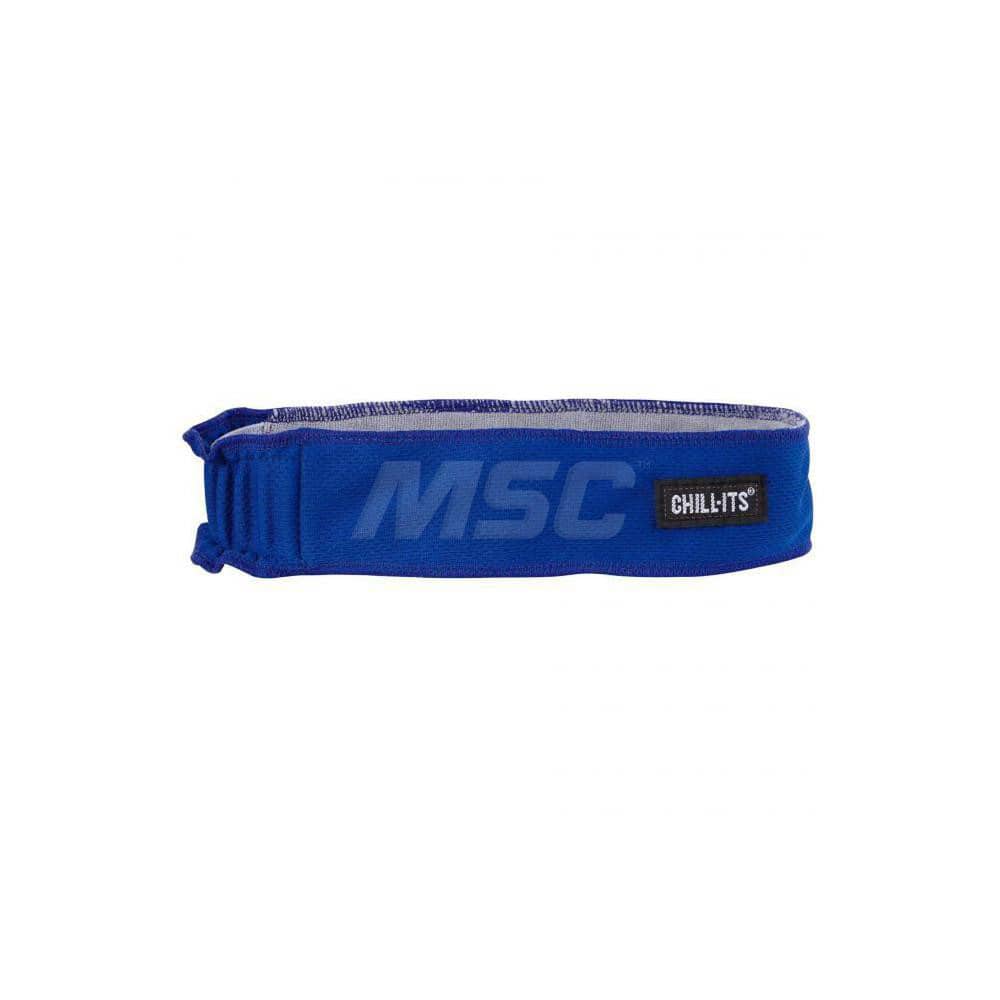 Cooling Headband: Size Universal, Blue, Keep Workers Cool & Dry, Low-Profile, Machine Washable, Moisture Wicking & Terry Cloth Sweatband MPN:12425