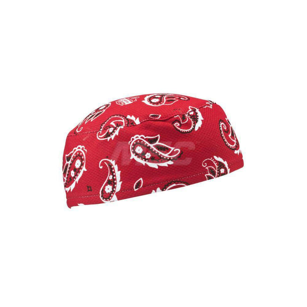 Skull Cap: Size Universal, Red, Low-Profile, Machine Washable, Moisture Absorbent & Performance Knit Fabric MPN:12508