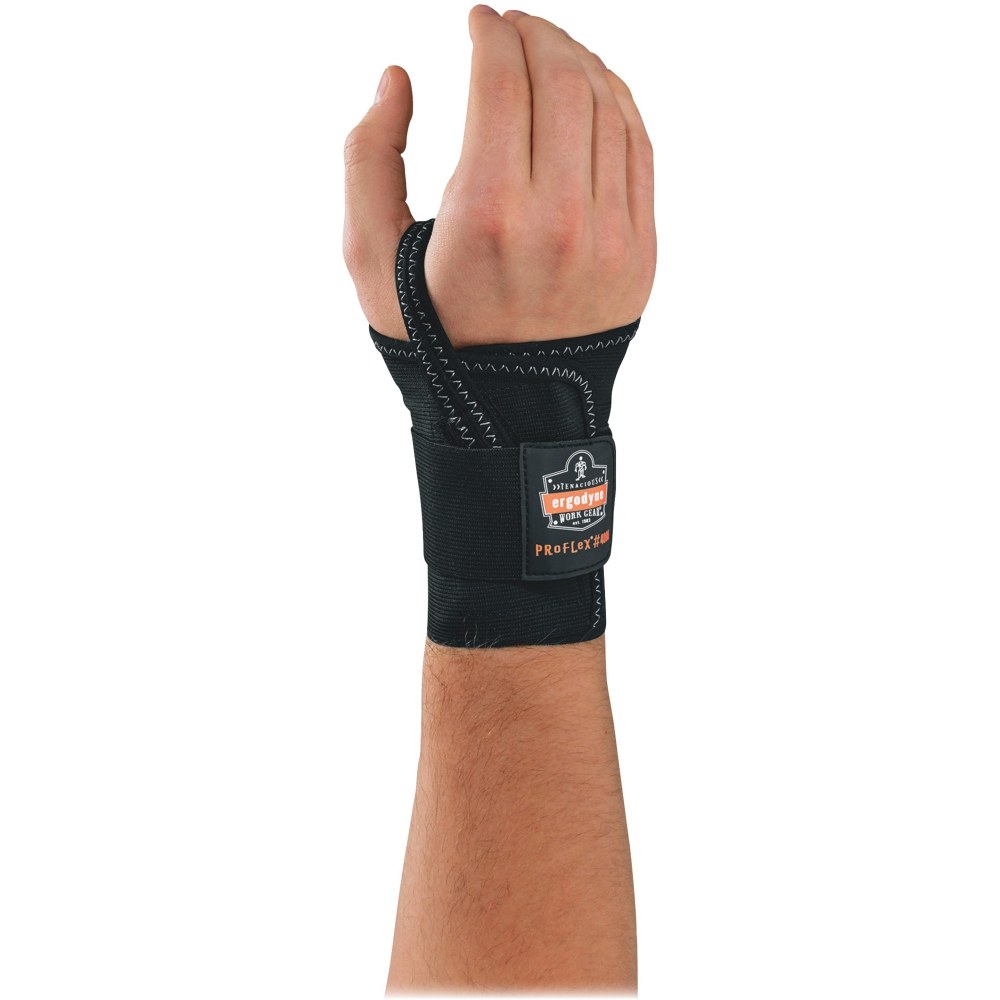 Ergodyne ProFlex Support, 4000, Single-Strap Wrist, Right, Small, Black (Min Order Qty 4) MPN:70002