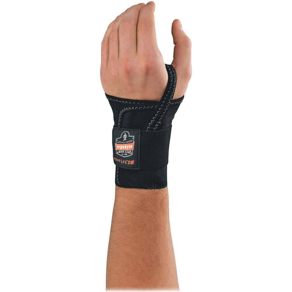 Ergodyne ProFlex Support, 4000, Single-Strap Wrist, Left, Small, Black (Min Order Qty 5) MPN:70012