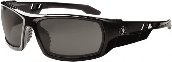 Safety Glass: Uncoated, Smoke Lenses, Full-Framed, UV Protection MPN:50030