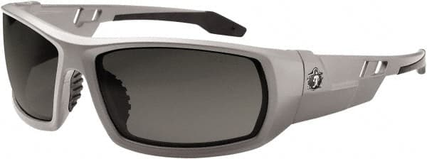 Safety Glass: Uncoated, Smoke Lenses, Full-Framed, UV Protection MPN:50130