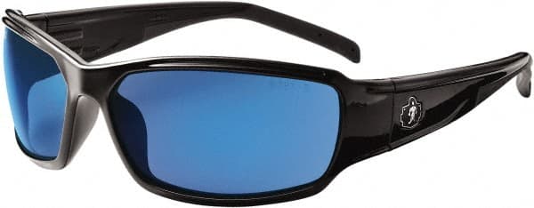 Safety Glass: Uncoated, Blue Lenses, Full-Framed, UV Protection MPN:51092