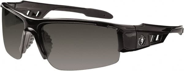 Safety Glass: Uncoated, Smoke Lenses, Full-Framed, UV Protection MPN:52030