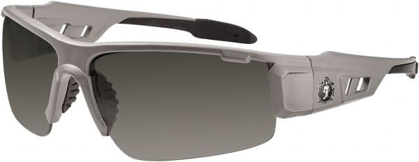 Safety Glass: Uncoated, Smoke Lenses, Full-Framed, UV Protection MPN:52131