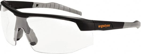 Safety Glass: Uncoated, Polycarbonate, Clear Lenses, Full-Framed, UV Protection MPN:59000