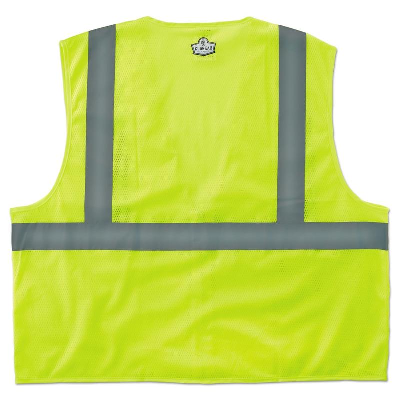 Ergodyne GloWear Safety Vest, Polyester Mesh, Type-R Class 2, 4X/5X, Lime, 8210Z (Min Order Qty 8) MPN:21059