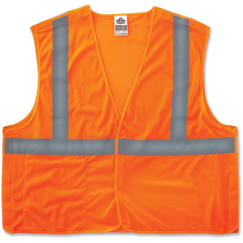 Ergodyne GloWear Safety Vest, 8215BA Econo Breakaway Mesh Type-R Class 2, Large/X-Large, Orange (Min Order Qty 7) MPN:21065