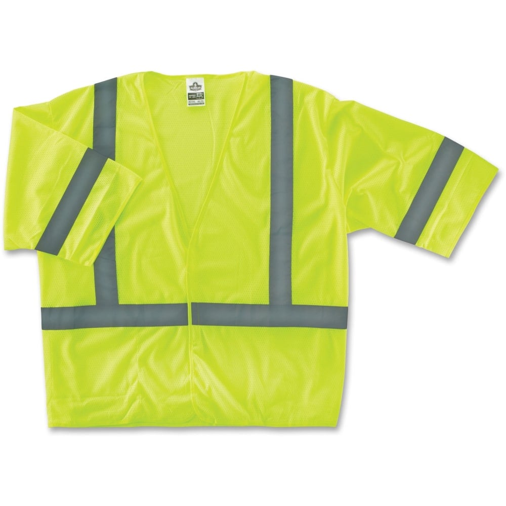 Ergodyne GloWear Safety Vest, 8310HL Economy Type-R Class 3, Small/Medium, Lime (Min Order Qty 5) MPN:22023