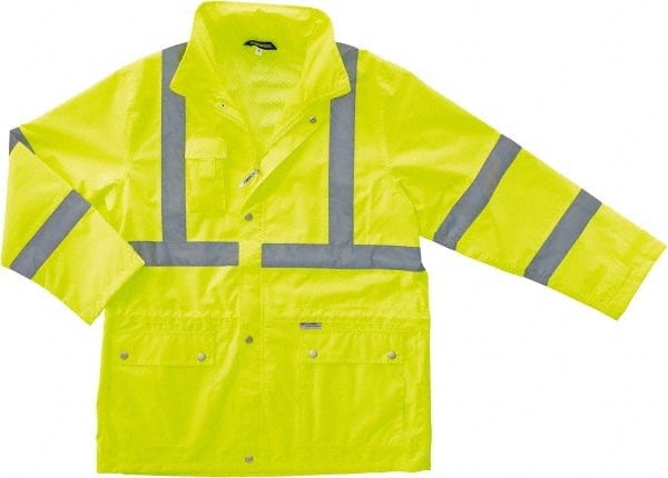 Heated Jacket: Size Small, Lime, Polyester MPN:24322