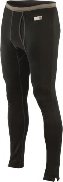 Work Pants: Cold Weather, Large, Polyester & Spandex, Black, 34 to 37