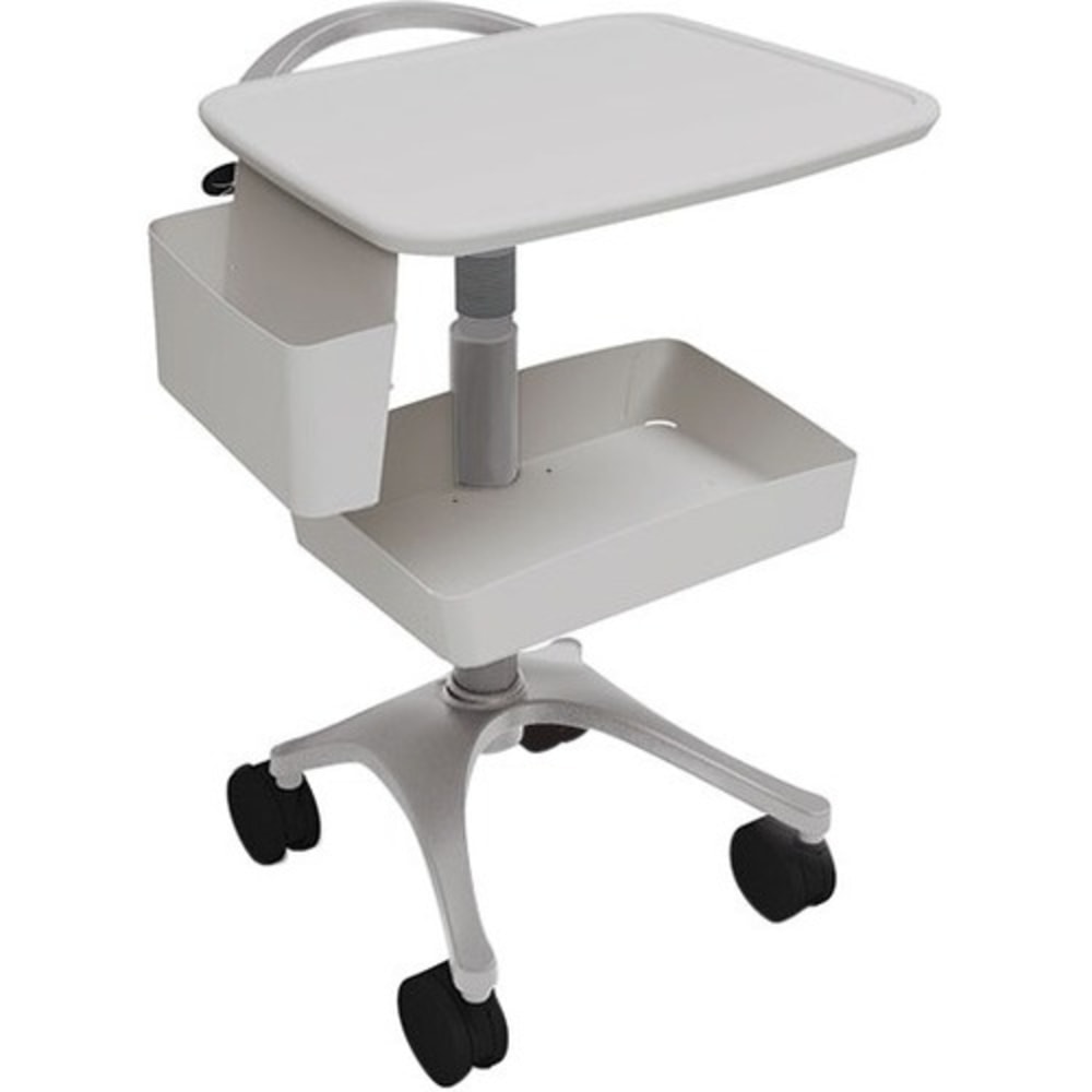 Anthro Zido EKG Cart Package - 130 lb Capacity - 4 Casters - 4in Caster Size - Medium Density Fiberboard (MDF), Cast Metal - x 40in Height - Steel Frame - Cool Gray - 4 Box MPN:BZD03CG/CG4