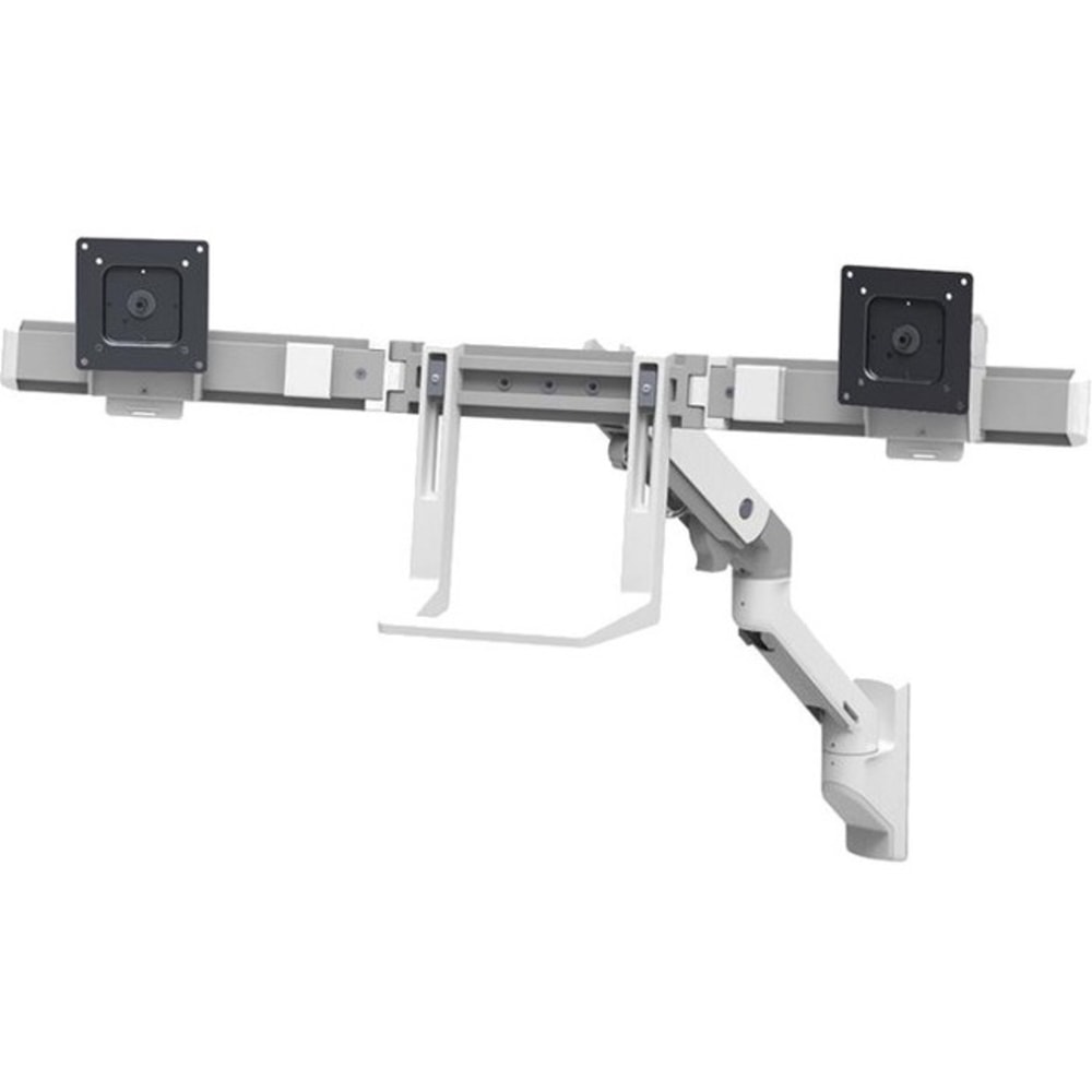 Ergotron Mounting Arm for Monitor, TV - White - 2 Display(s) Supported - 32in Screen Support - 17.50 lb Load Capacity - 100 x 100, 75 x 75 MPN:45-479-216