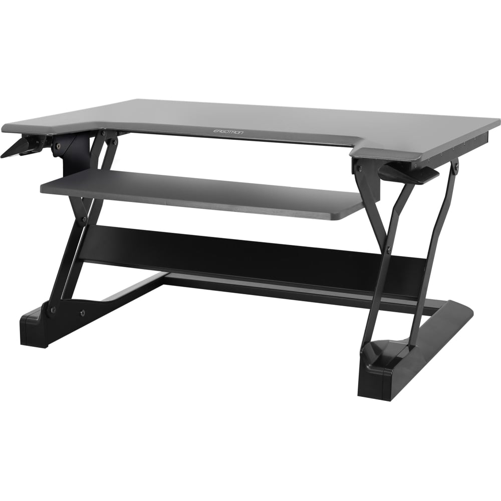Ergotron WorkFit-TL 38inW Sit-Stand Desk Converter With Adjustable Height, Dark Gray MPN:33-418-085