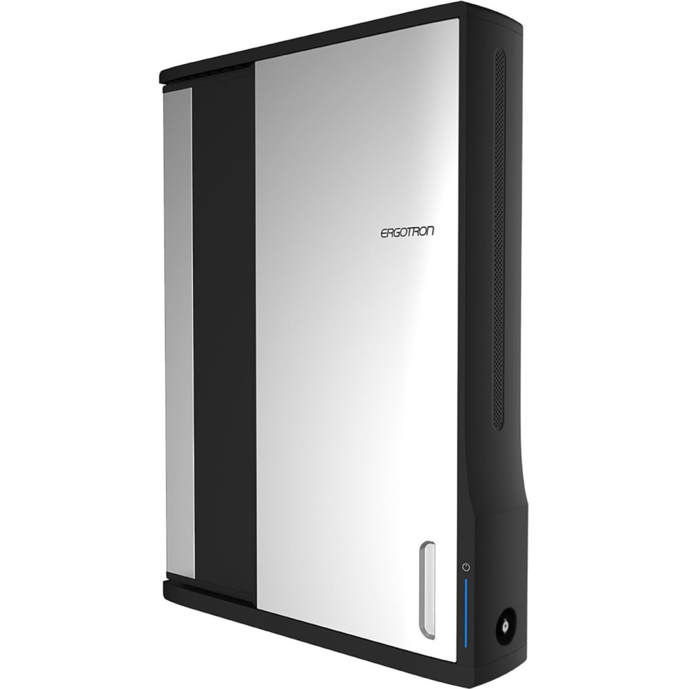 Ergotron Zip12 Charging Wall Cabinet - Up to 12in Screen Support - 44.40 lb Load Capacity - 35.6in Height x 26.4in Width x 5.9in Depth - Wall Mountable - Steel - Black, Silver MPN:DM12-1006-1