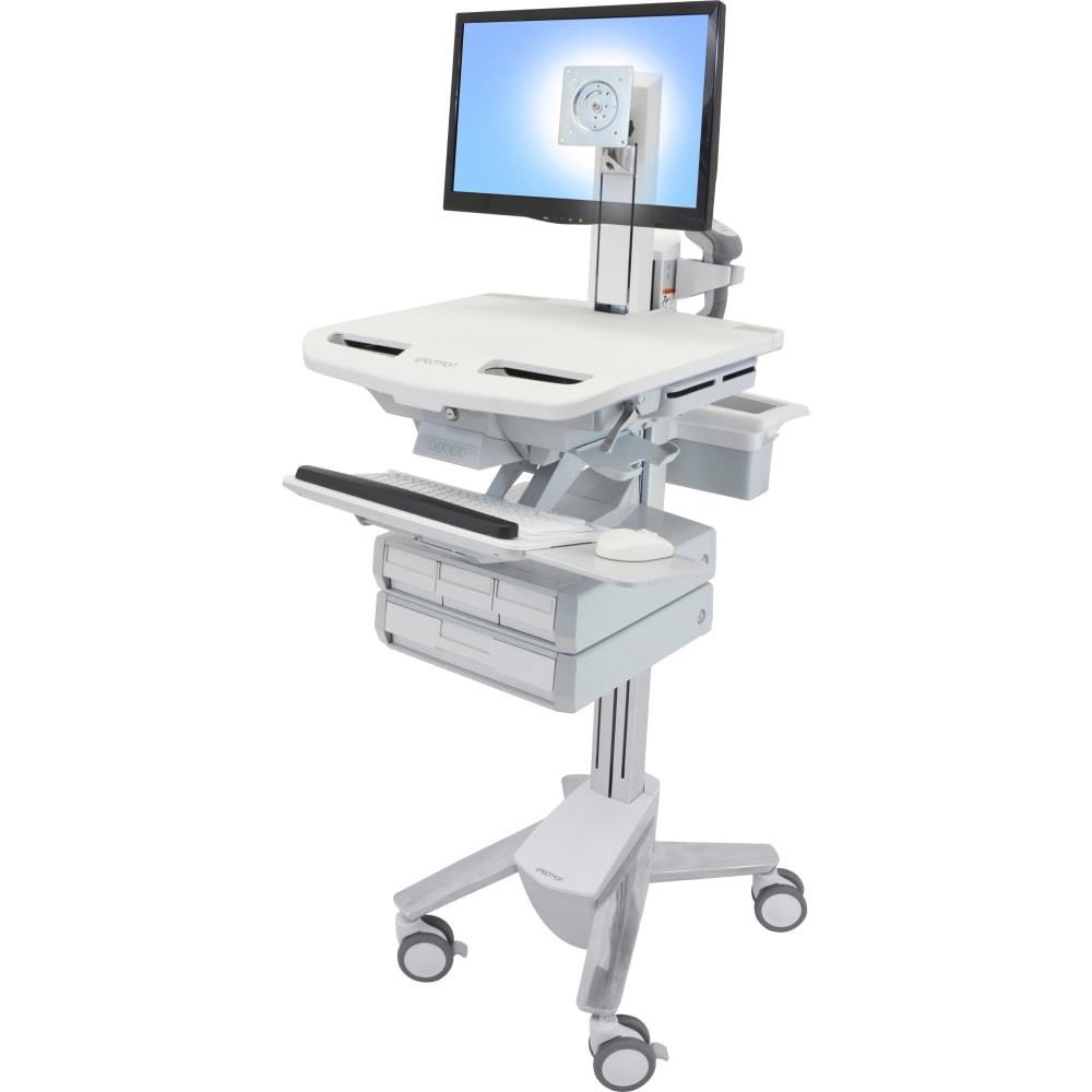 Ergotron StyleView Cart with LCD Pivot, 4 Drawers MPN:SV43-1340-0